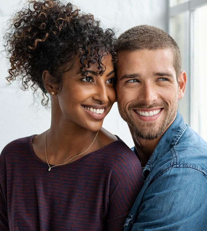 happy smiling couple
