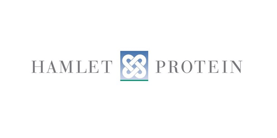 A logo for hamlet protein is shown on a white background.