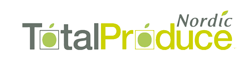 A logo for nordic total produce on a white background