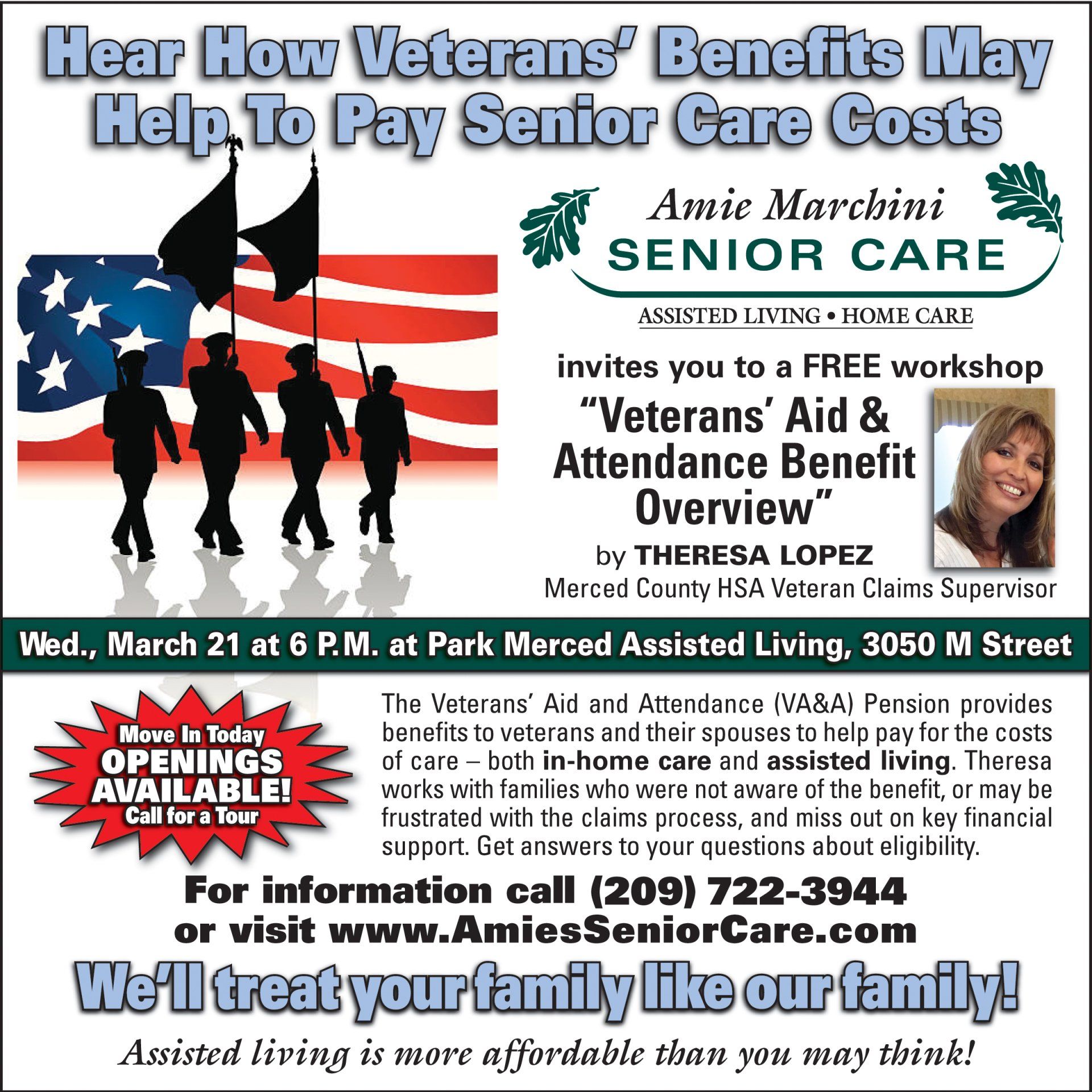 Veterans' flyer. Veterans' flyer.
