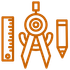 Icona – bussola e matita