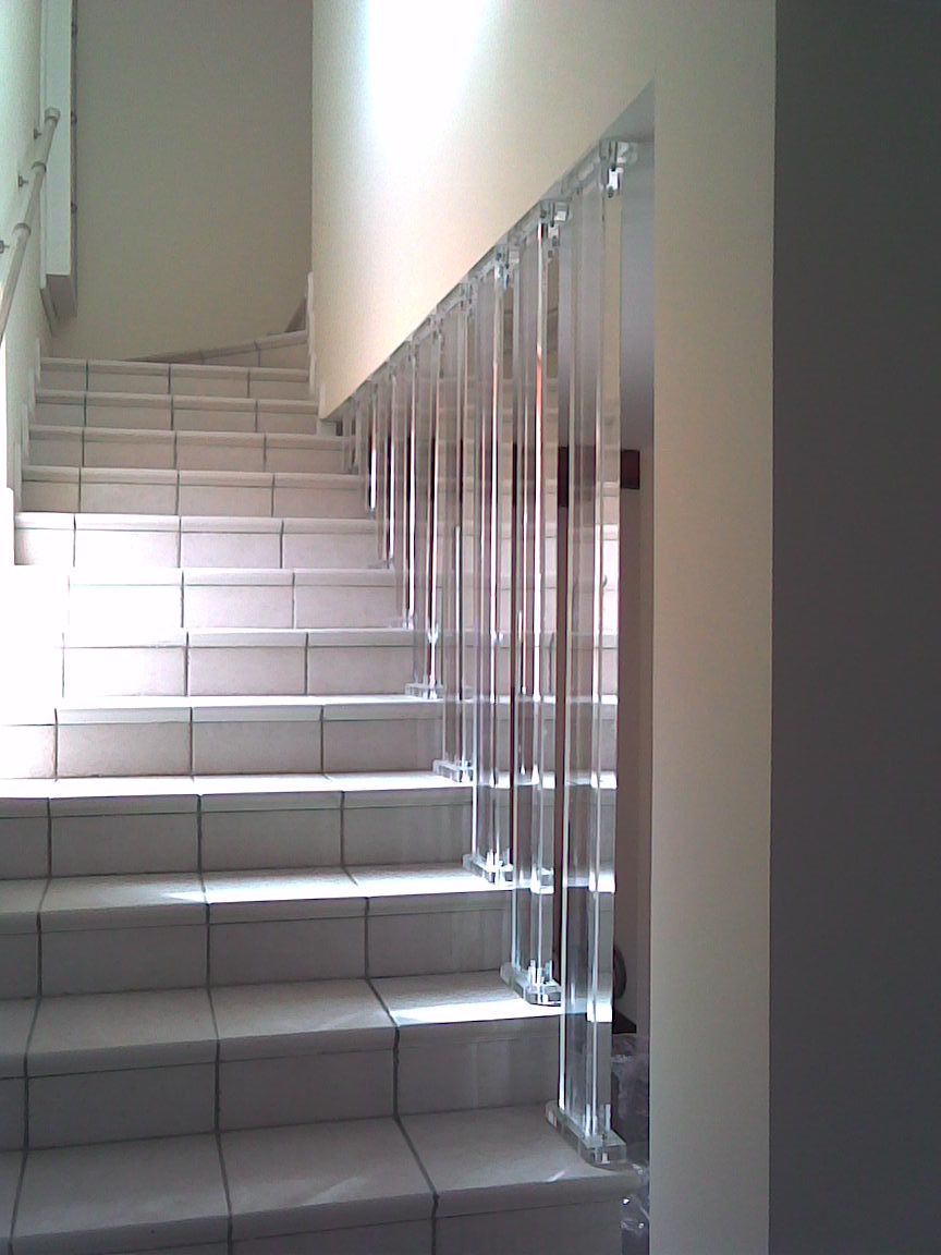 elementi per scale in plexiglass