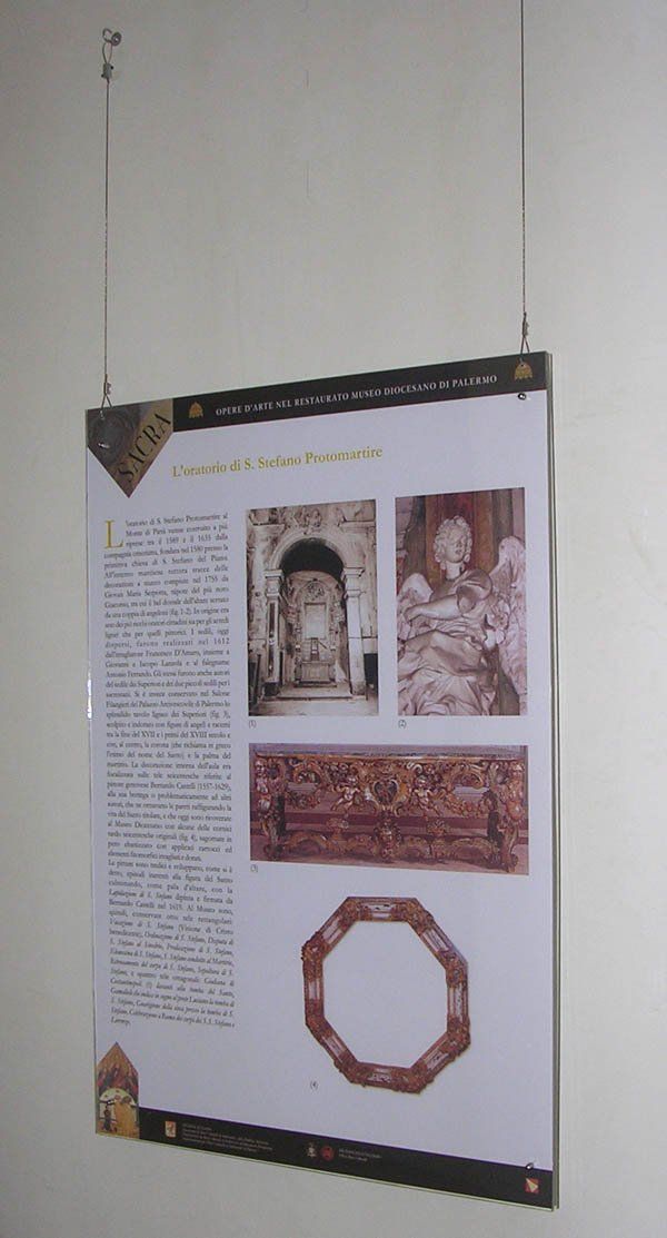 espositore in plexiglass per musei