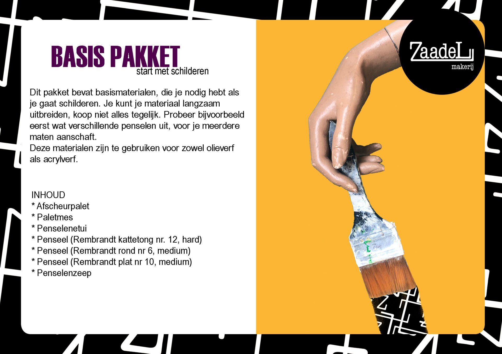 basispakket start met schilderen