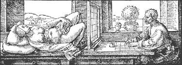 Anatomie en Perspectief mbv een raster door Durer tijdens de Renaissance Anatomie en Perspectief mbv een raster door Durer tijdens de Renaissance
