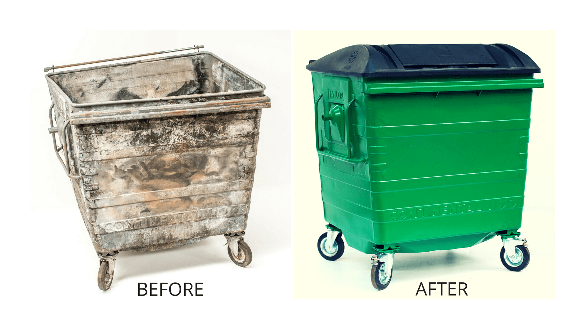 Bin Refurbishment Before and After