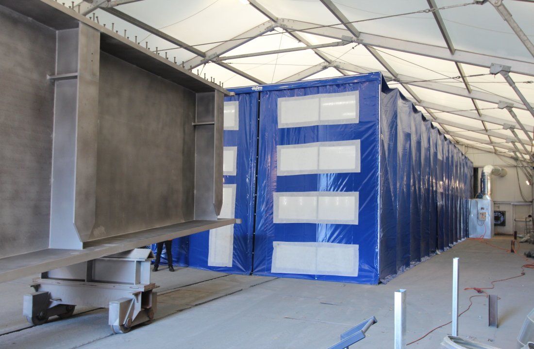 tunnel estensibile per metalizzazione