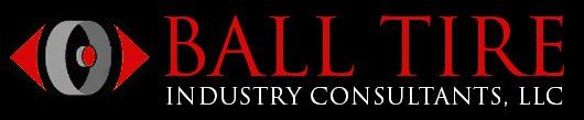 A logo for ball tire industry consultants llc