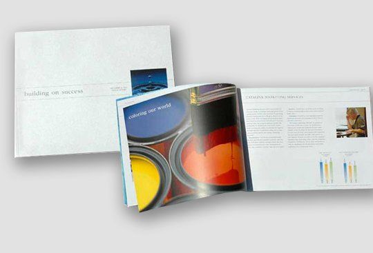 Company brochure design sample.