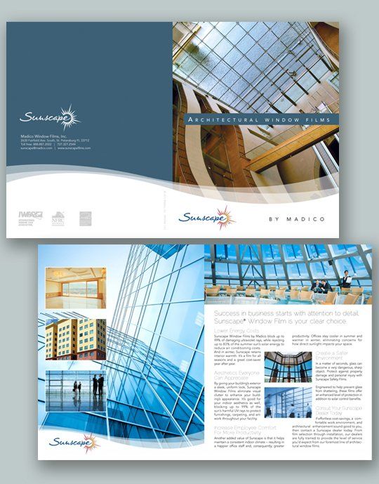 Company brochure design sample.