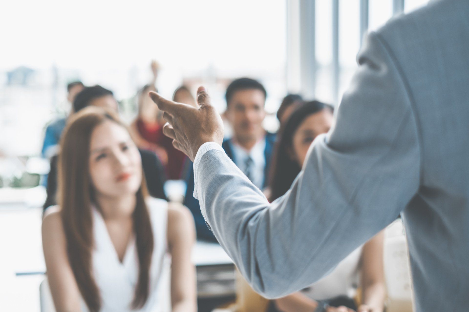 Man Talking in Front of People — Zionsville, IN — Performance Improvement Consulting Man Talking in Front of People — Zionsville, IN — Performance Improvement Consulting