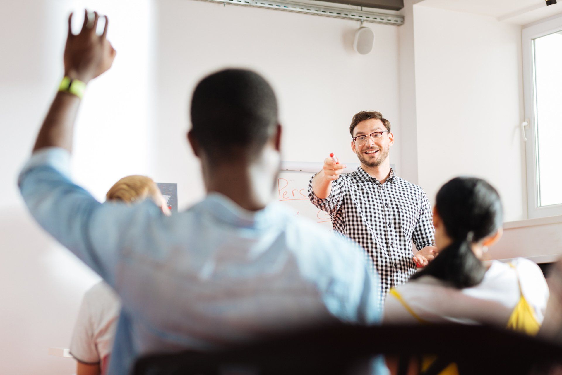 Speaker Pointing to Young Man — Zionsville, IN — Performance Improvement Consulting Speaker Pointing to Young Man — Zionsville, IN — Performance Improvement Consulting