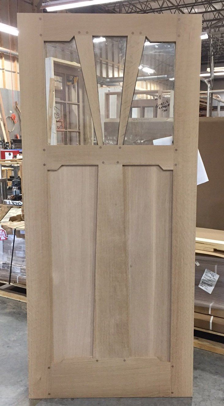 Unique wooden front door