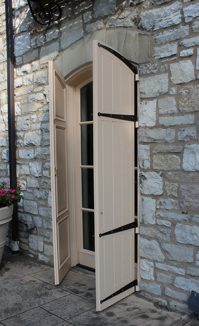 Historical reproduction doors with built in shutters