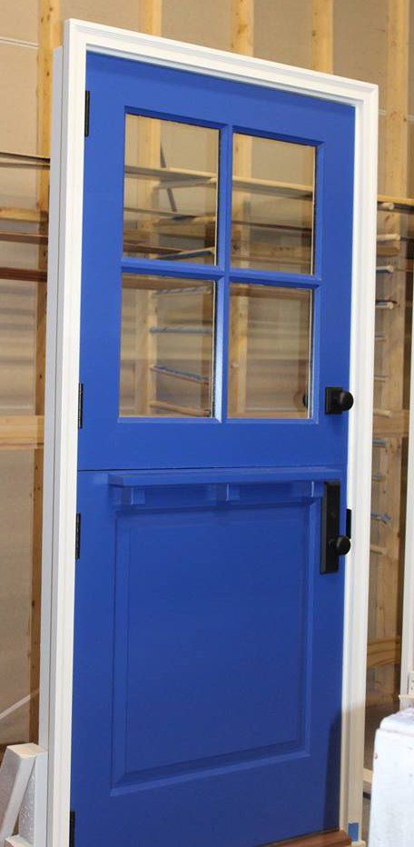 4 Lite exterior Dutch door with two color paint job.