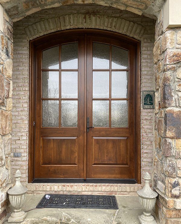 Golden Gate Superior Alder Wood Arch top double door