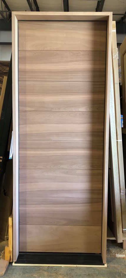 Modern mahogany flush door unfinished