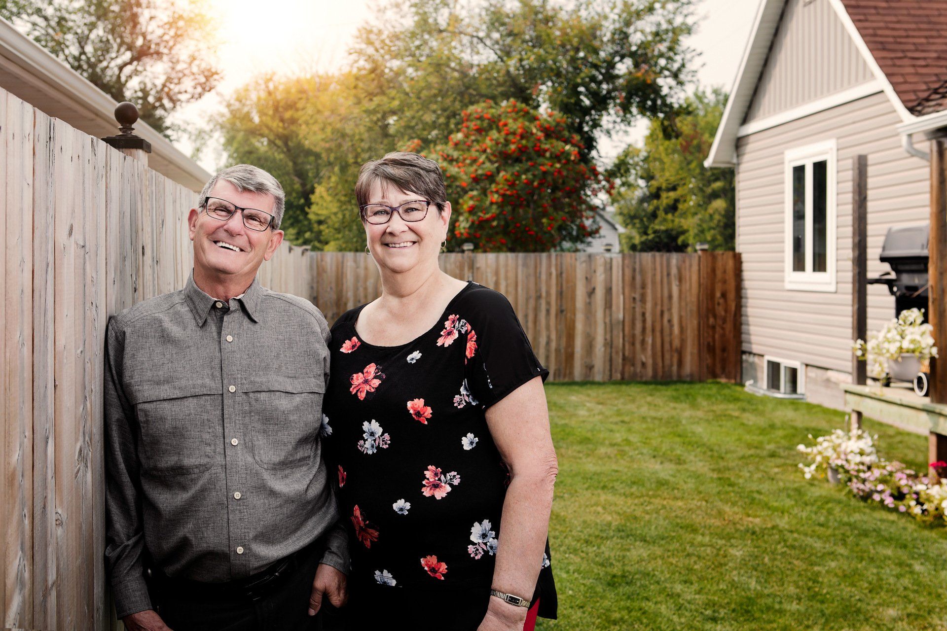 PROFESSIONAL PHOTOGRAPHY  FEATURING RURAL ALBERTA RETIRED FAMILY FOR VISION CREDIT UNION BY IVY DESIGN INC