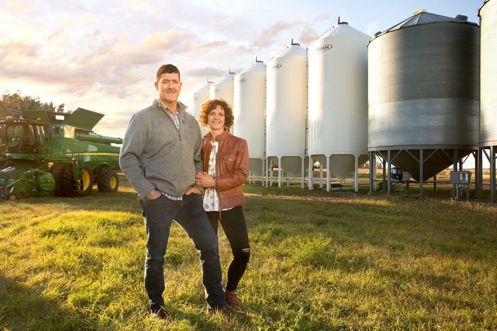 PROFESSIONAL PHOTOGRAPHY  FEATURING RURAL ALBERTA FARMER FOR VISION CREDIT UNION BY IVY DESIGN INC