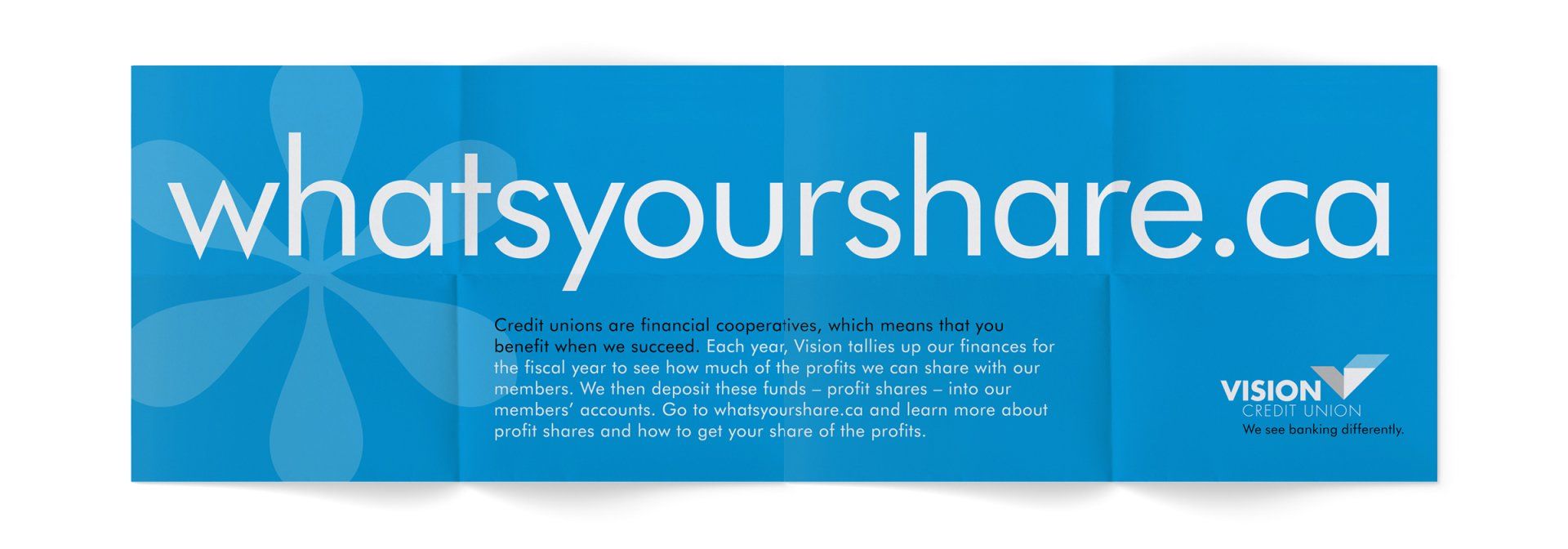 DIRECT MAIL DESIGN AND MARKETING CAMPAIGN FOR VISION CREDIT UNION BY IVY DESIGN INC