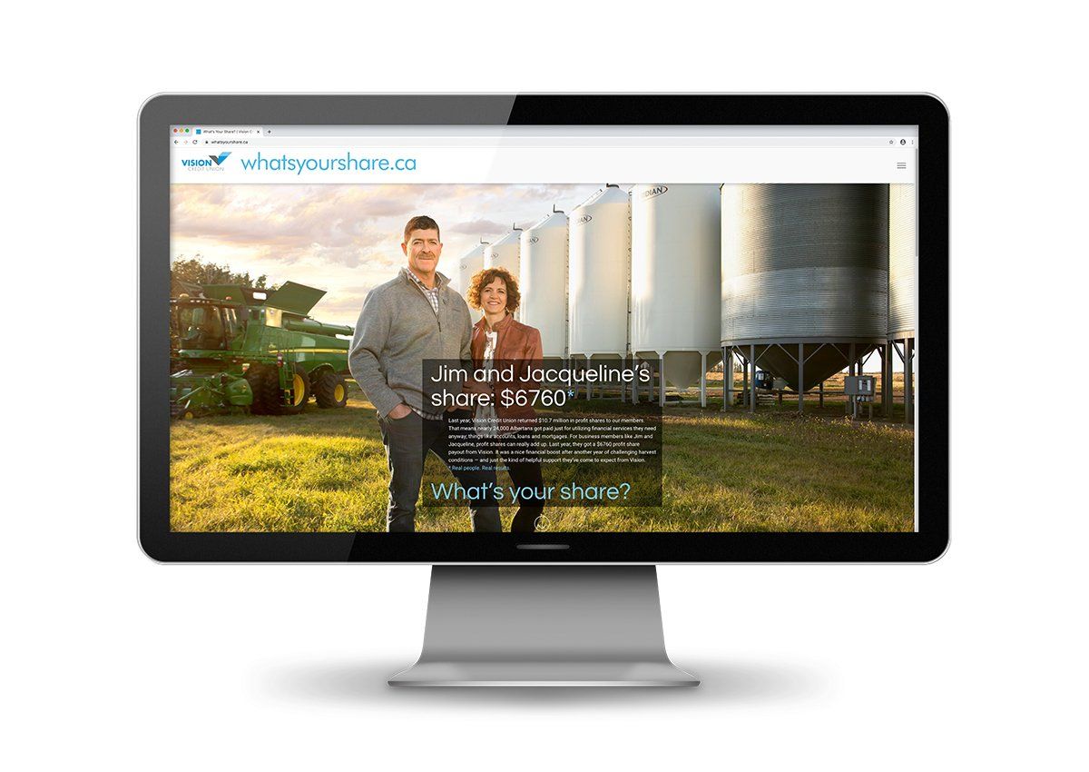 WESBITE AND MICROSITE DEVELOPMENT FOR VISION CREDIT UNION BY IVY DESIGN INC