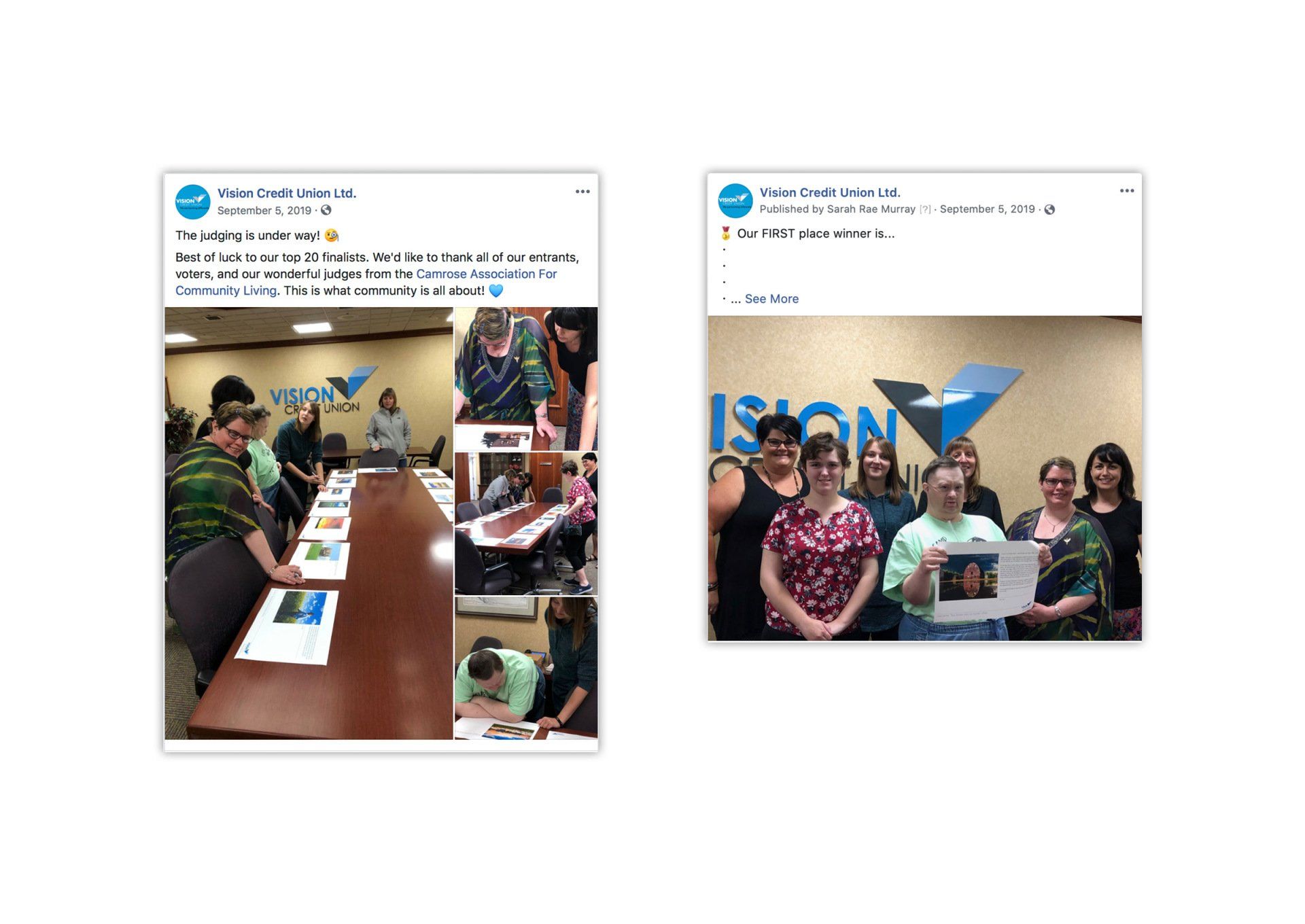 FACEBOOK AND SOCIAL MEDIA MARKETING CAMPAIGN FOR VISION CREDIT UNION BY IVY DESIGN INC