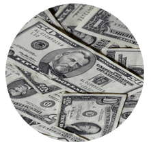 Pile of U.S. currency