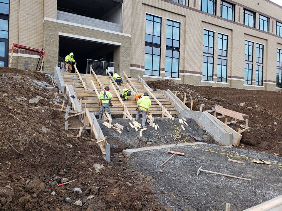 REI concrete job site
