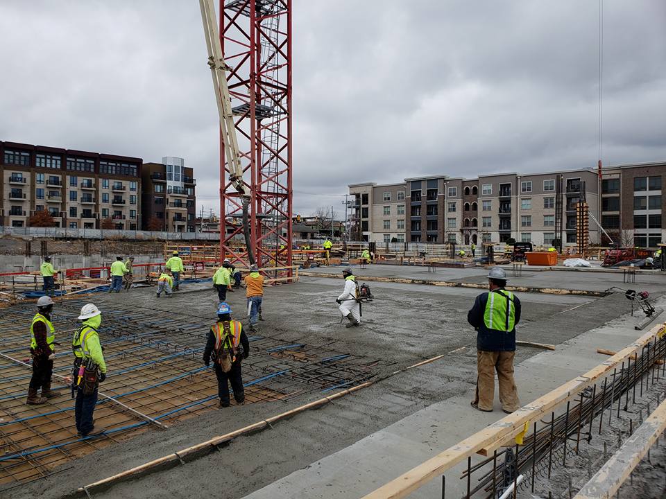 rei concrete job site