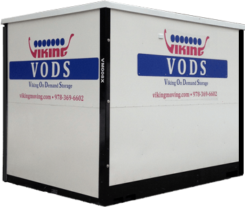 White Viking VODS commercial refrigeration unit with blue branding and black trim on a plain background