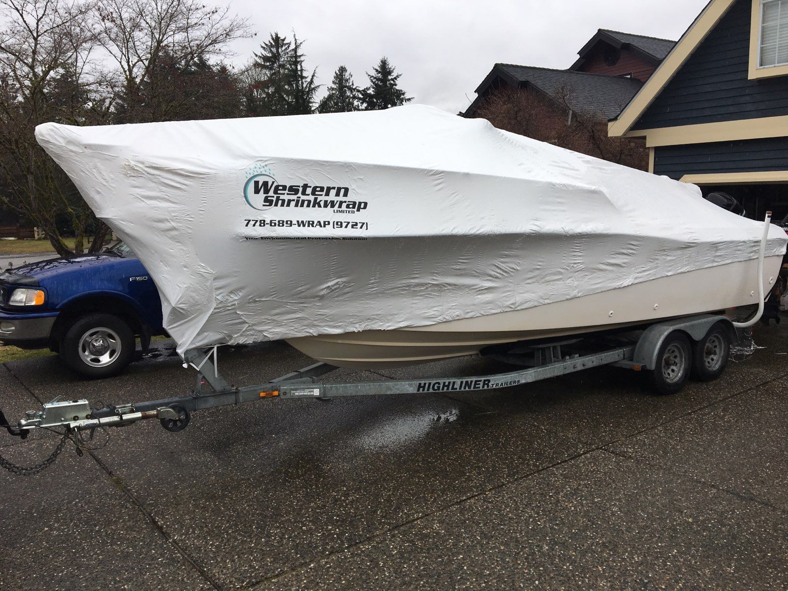  Boat shrink wrap