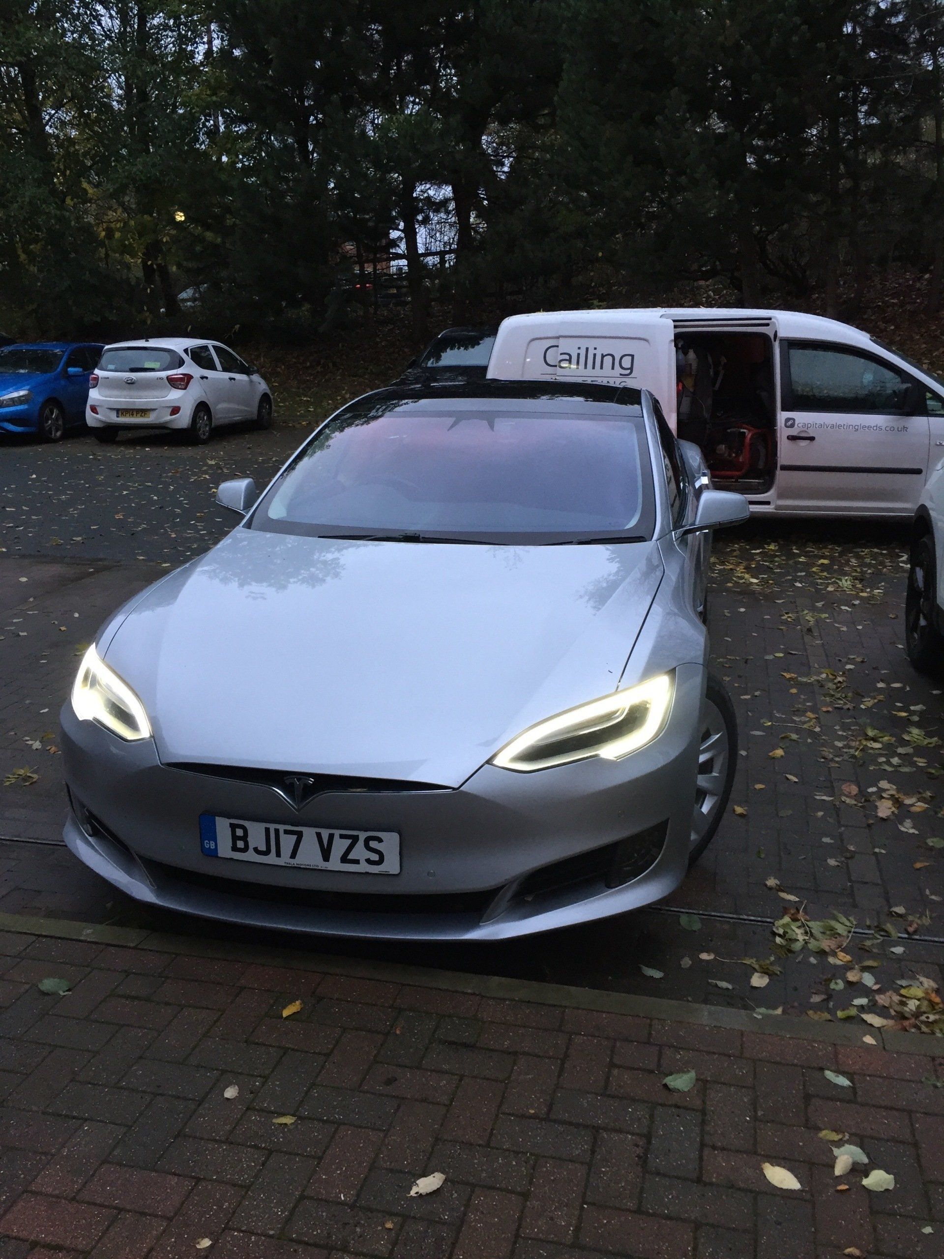 silver car front