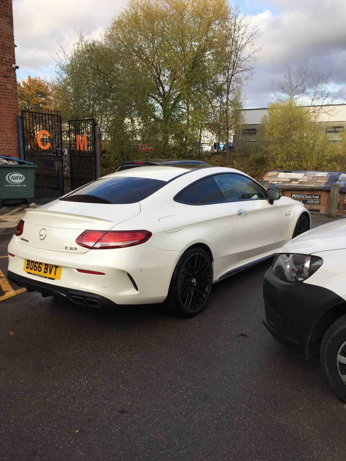 White car rear