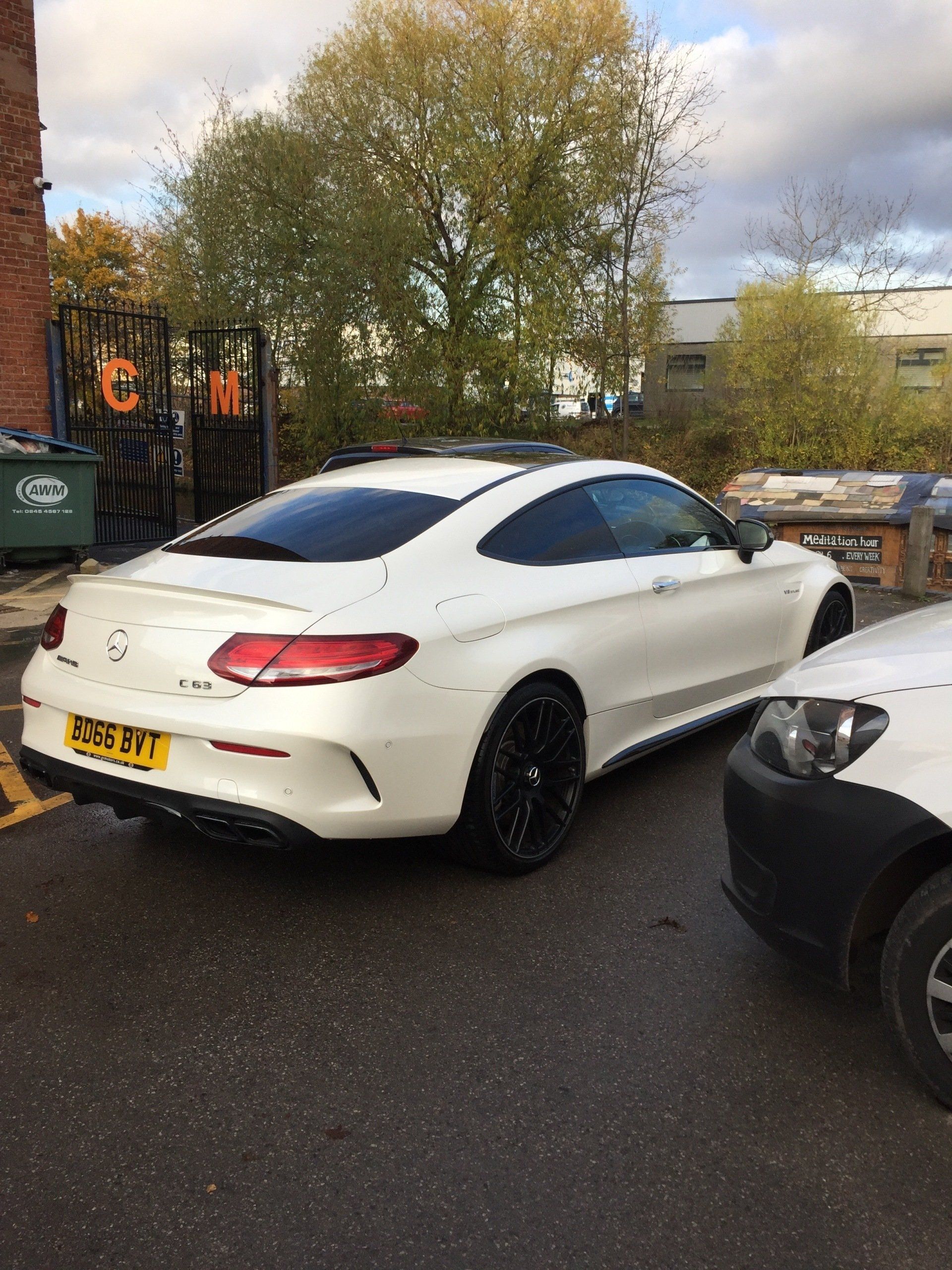 white car