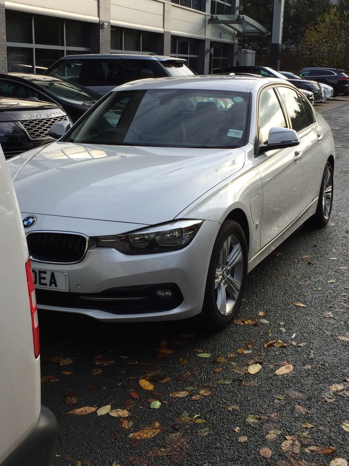 Silver car front