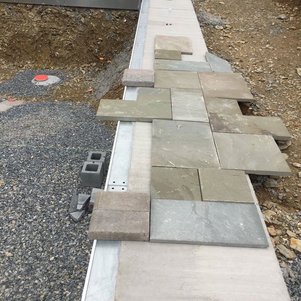 Making of Rock Tile Walkway — York, PA — Salem Springs Landscaping