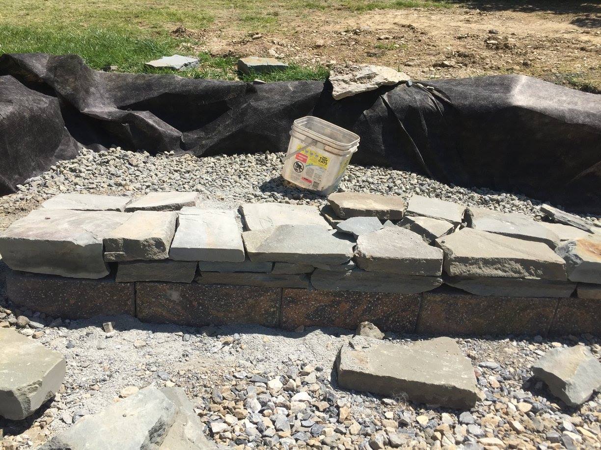 Piling Garden Stones with Gravel — York, PA — Salem Springs Landscaping