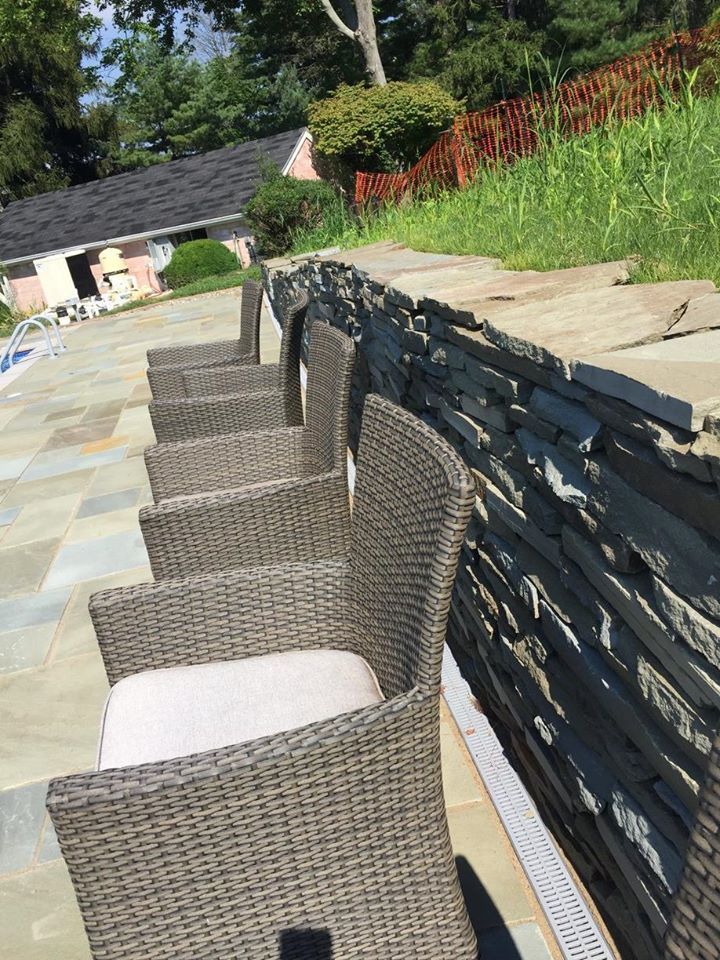 Grass Landscape Behind Chairs — York, PA — Salem Springs Landscaping