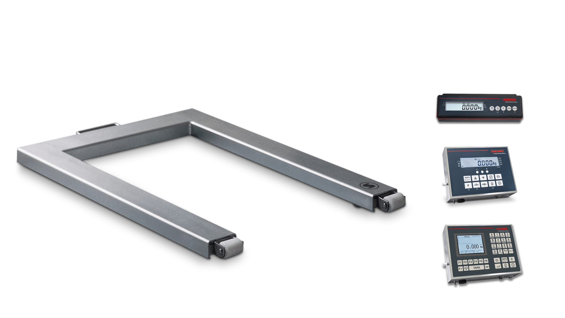 Waagenstange aus Metall und unterschiedliche Fernbedingungen
