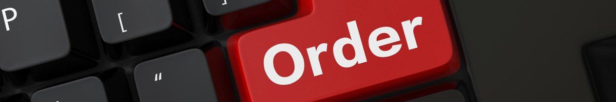 keyboard with red ORDER button