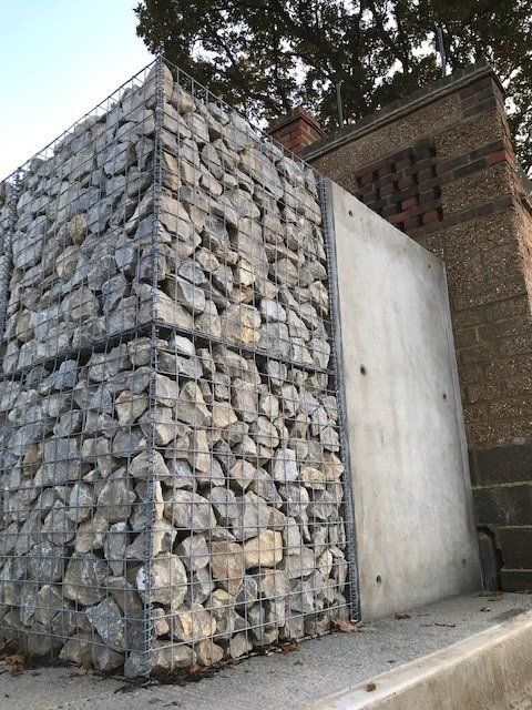 Example of gabion work by Groundworks 360