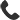 Black phone handset icon