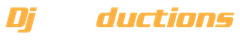 DJ Productions Logo - Headphones and text