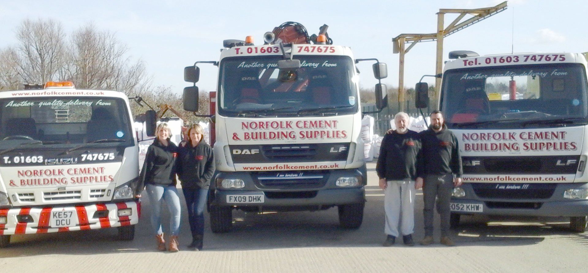 cement supply vans