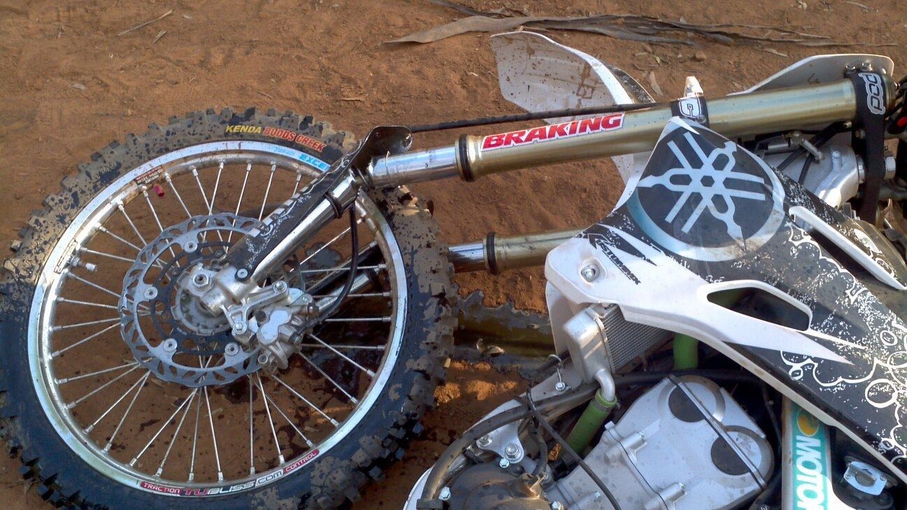bike and dust