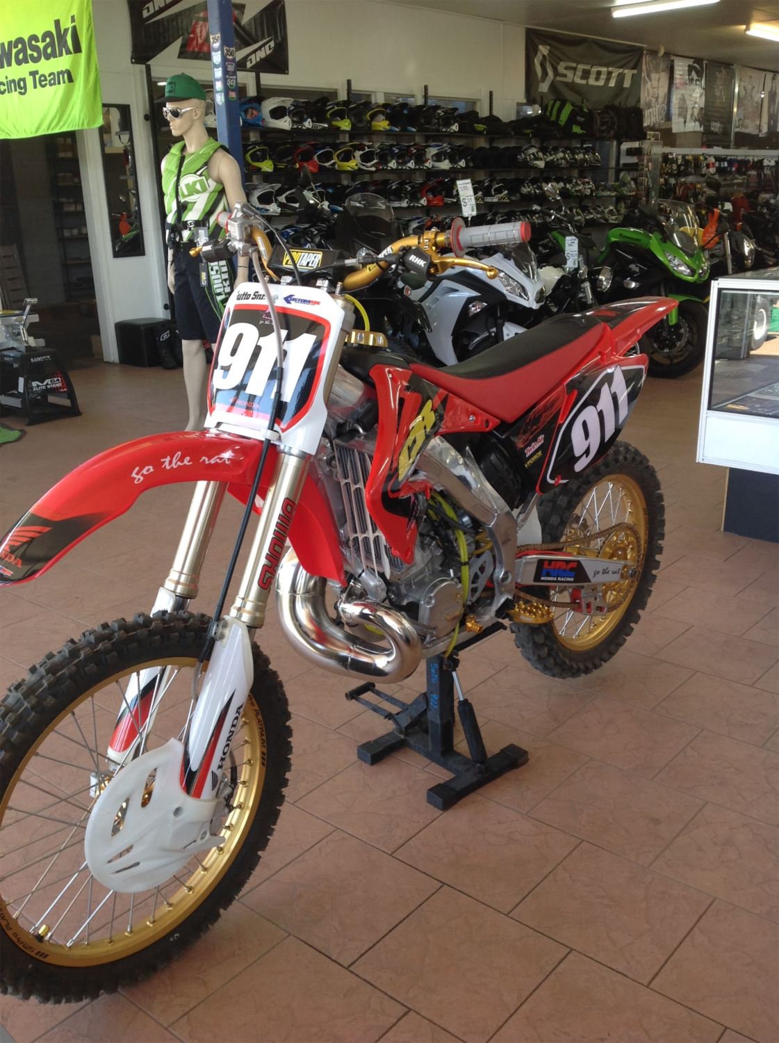 red bike