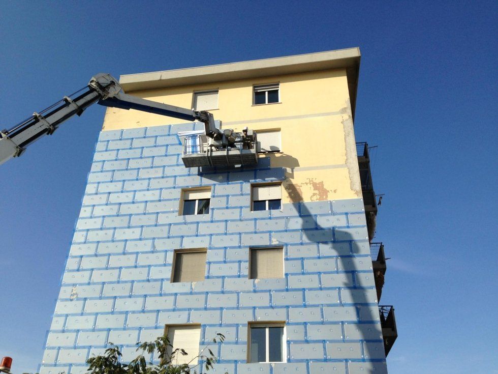 Realizzazione di cappotto termico su edificio