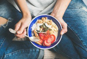 Dry fruits and honey in bowl