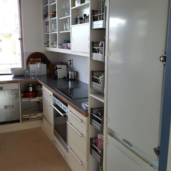 Tijdens foto - keuken wrappen