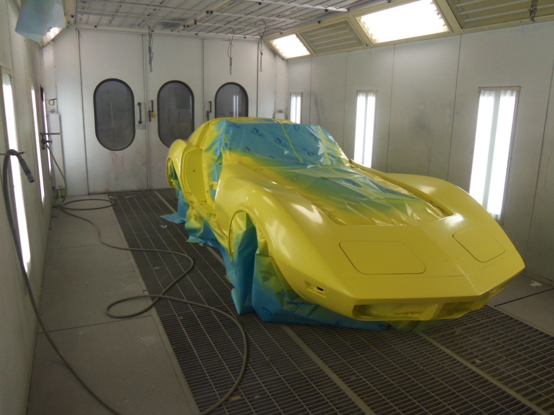 Yellow Paint on Vintage Car — Villas, NJ — John's Auto Body